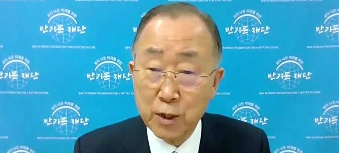 L'ancien Secrétaire général de l'ONU, Ban Ki-moon, s'exprime devant le Conseil de sécurité.
