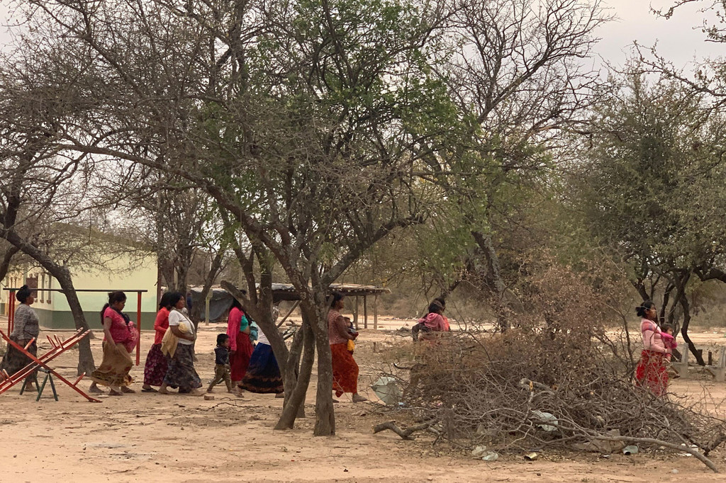 Miembros de la comunidad wichi en Salta, Argentina.