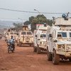 Formed Police Units of MINUSCA patrolling Bangui, capital of CAR and its surroundings to strengthen security and reassure the population, 18 December 2020.