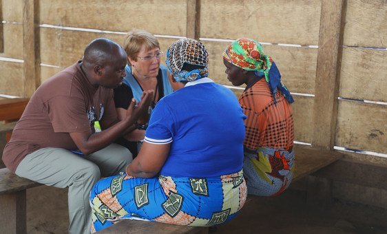 United Nations High Commissioner for Human Rights, Michelle Bachelet, visits Bunia, Democratic Republic of the Congo (January 2020).