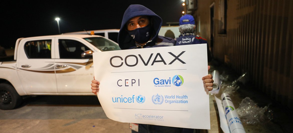 More COVID transmissions mean more variants, which in turn threatens the efficacy of vaccines. The World Health Organization (WHO) advocates for vaccine equity through the UN-led vaccine initiative, COVAX, as seen here in Amman, Jordan.
