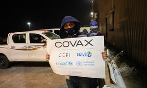 More COVID transmissions mean more variants, which in turn threatens the efficacy of vaccines. The World Health Organization (WHO) advocates for vaccine equity through the UN-led vaccine initiative, COVAX, as seen here in Amman, Jordan.
