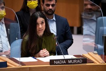 La activista Nadia Murad interviene ante el Consejo de Seguridad