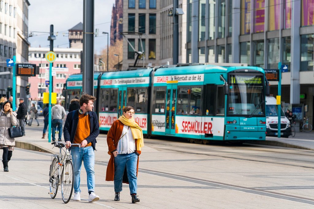 法兰克福街头。