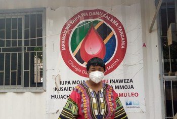 Dkt. Leah Kundya, Mkuu wa kitengo cha Damu Salama, hospitali ya rufaa ya Dodoma nchini Tanzania.
