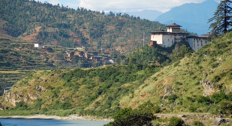 不丹旺杜波德朗宗全景