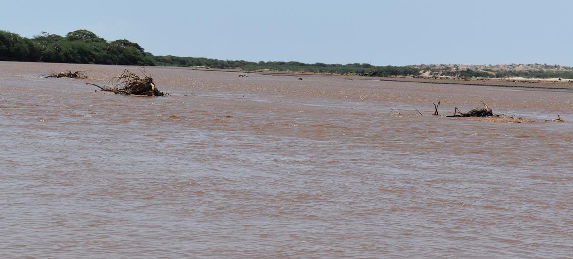 La rivière Turkwel, Comté de Turkana au Kenya.