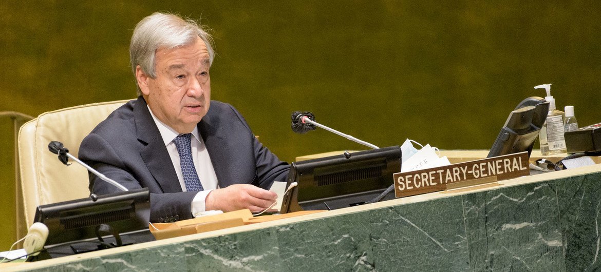 Secretary-General António Guterres addresses the Economic and Social Council (ECOSOC) High-level political forum on sustainable development.