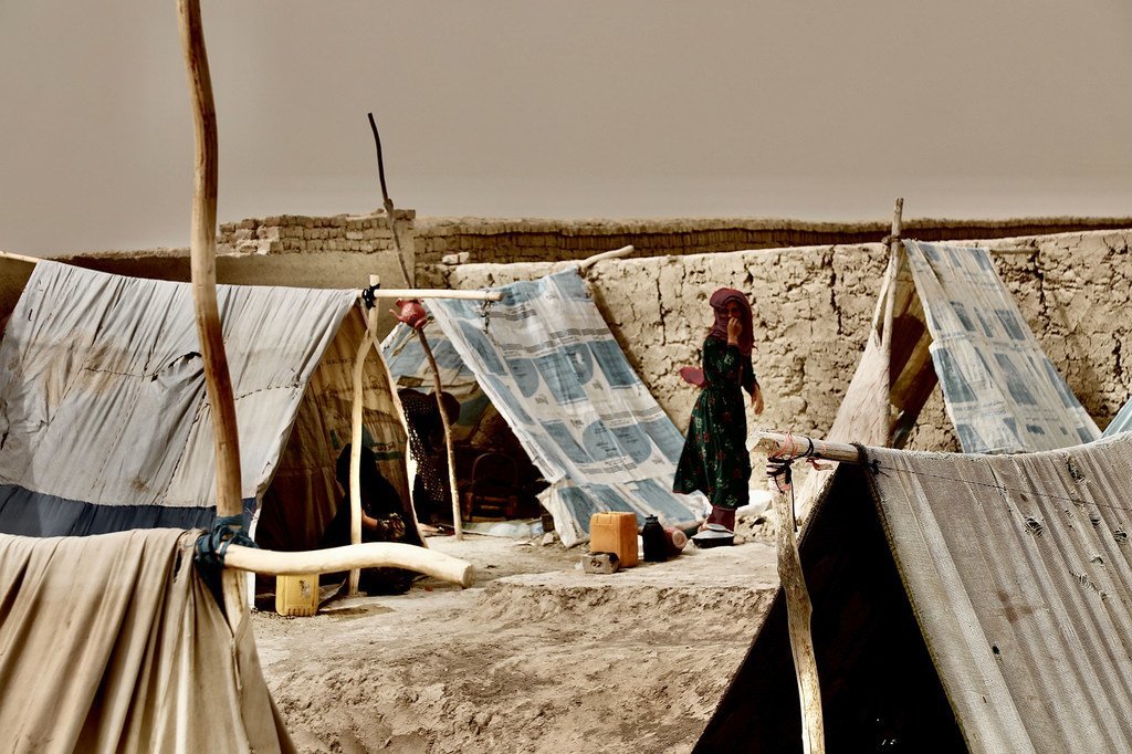 L'aggravation du conflit dans le nord de l'Afghanistan a forcé des milliers de personnes à fuir leurs domiciles et à vivre dans des camps temporaires.