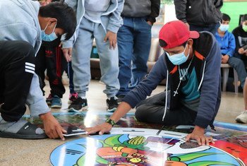 Des adolescents à la Casa Nuestras Raíces, l'un des deux refuges gérés par le ministère guatémaltèque de la protection sociale.