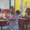 Niños y niñas en el colegio de la ciudad de Sakassou, en Côte d'Ivoire. (8 de julio de 2019)
