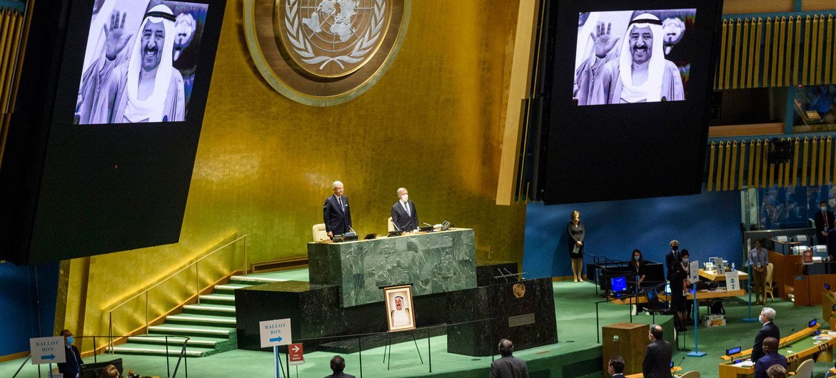 الجمعية العامة للأمم المتحدة تعقد جلسة لتأبين أمير الكويت الراحل الشيخ صباح الأحمد الجابر الصباح