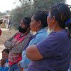 An indigenous community in Paraguay wait to receive their COVID-19 vaccination.