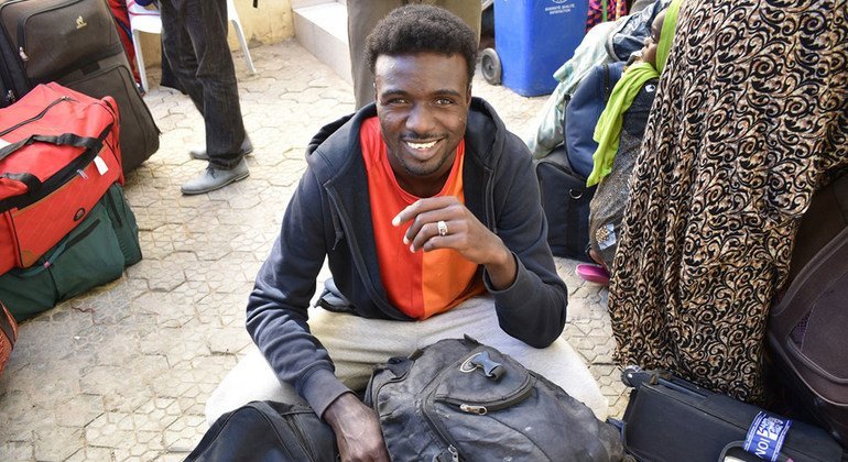 Un des réfugiés originaires du Soudan et de République centrafricaine réinstallés en France.