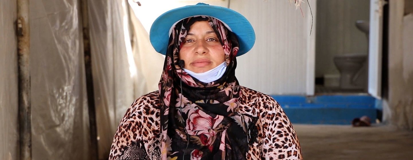 Fatima Hussein Al Ahmad, a Syrian refugee, is now living in Jordan.  