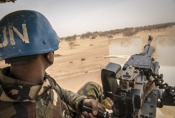 MINUSMA peacekeepers on patrol in northern Mali. 