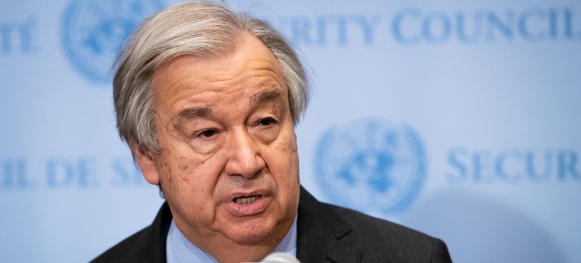 UN Secretary-General António Guterres (file photo).