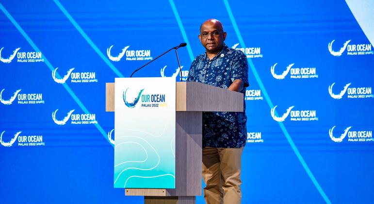 Ketua Majelis Umum di konferensi Palau, menguraikan langkah-langkah kunci kesehatan laut |