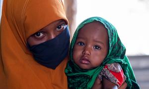 Mother and child at Health Centre for malnutrition, Somalia