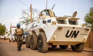 UN peacekeepers on patrol in the Eastern Sector of Mali. 