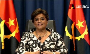 A ministra de Estado para Área Social, Carolina Cerqueira, em vídeo para o Fórum de Alto Nível sobre o Desenvolvimento Sustentável