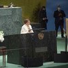 联合国常务副秘书长阿米娜·穆罕默德在联合国大会上为海地总统若弗内尔·莫伊兹举行追悼会，现场展示了总统的画像。