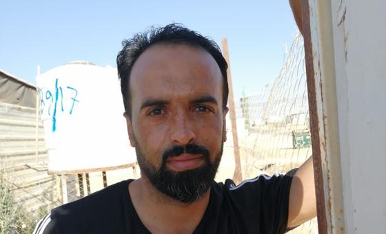 Ghasim Al-Lubbad, un réfugié syrien du camp de Zaatari.