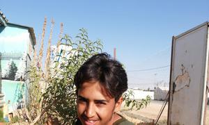 Mohammed Gasim Al-Lubbad, mkimbizi kutoka Syria akiwa kambini Zaatari nchini Jordan