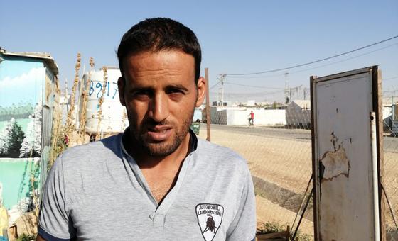 Adil Tughan, un réfugié syrien du camp d'Al Zaatari.