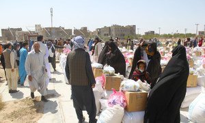Food is distributed by WFP in Herat in western Afghanistan in August 2021.