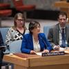 نجاة رشدي، نائبة المبعوث الخاص للأمين العام إلى سوريا، تتحدث أمام مجلس الأمن حول الوضع في سوريا.