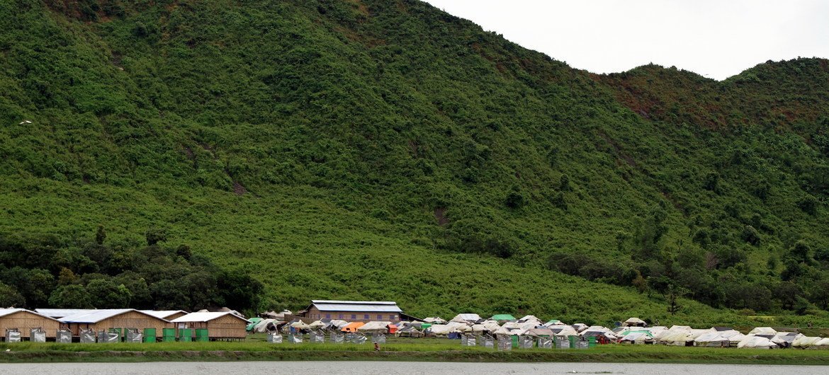 A settlement in Rakhine province, northern Myanmar. (file photo)