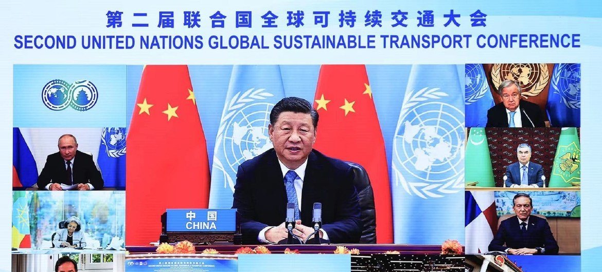  中国国家主席习近平在第二届全球可持续交通大会上致辞