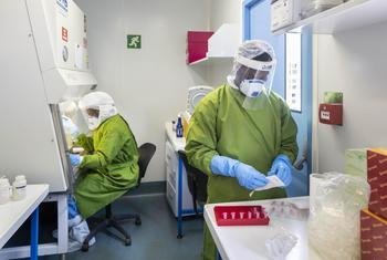 تساعد منظمة الصحة العالمية البلدان على تعزيز قدرات اختبار سارس-كوف-2، الفيروس المسبب لكوفيد-19.