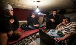 Central Asian migrants in Russia, whose families depend on remittances.