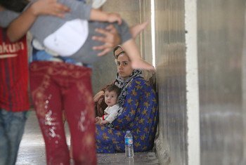 محافظة الحسكة في سوريا،  12 تشرين الاول / أكتوبر 2019، أدت الأعمال العدائية في شمال شرق البلاد إلى نزوح عشرات الآلاف من الأشخاص ديارهم.