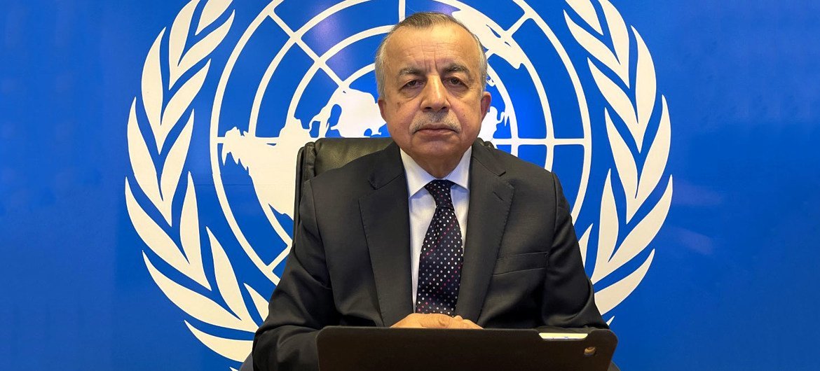 زاهر تانين، الممثل الخاص للأمين العام للأمم المتحدة في كوسوفو، يقدم إحاطة لأعضاء مجلس الأمن.
