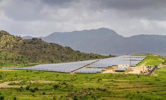 A solar mini-grid system in Eritrea powers two rural towns and surrounding villages.