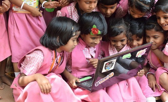 Girls learning through technology