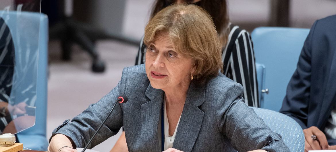 Helen La Lime, Représentante spéciale du Secrétaire général pour Haïti, devant le Conseil de sécurité.