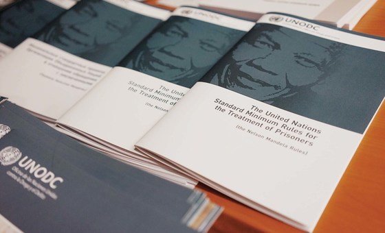 The UN Office connected  Drugs and Crime (UNODC) acts arsenic  guardian of the UN Standard Minimum Rules for the Treatment of Prisoners, known arsenic  the Nelson Mandela Rules.