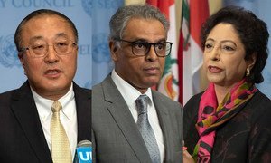 联合国安理会今天就克什米尔局势举行非正式闭门磋商会议。会后，中国、印度和巴基斯坦三国常驻联合国代表分别向媒体阐述了本国立场。