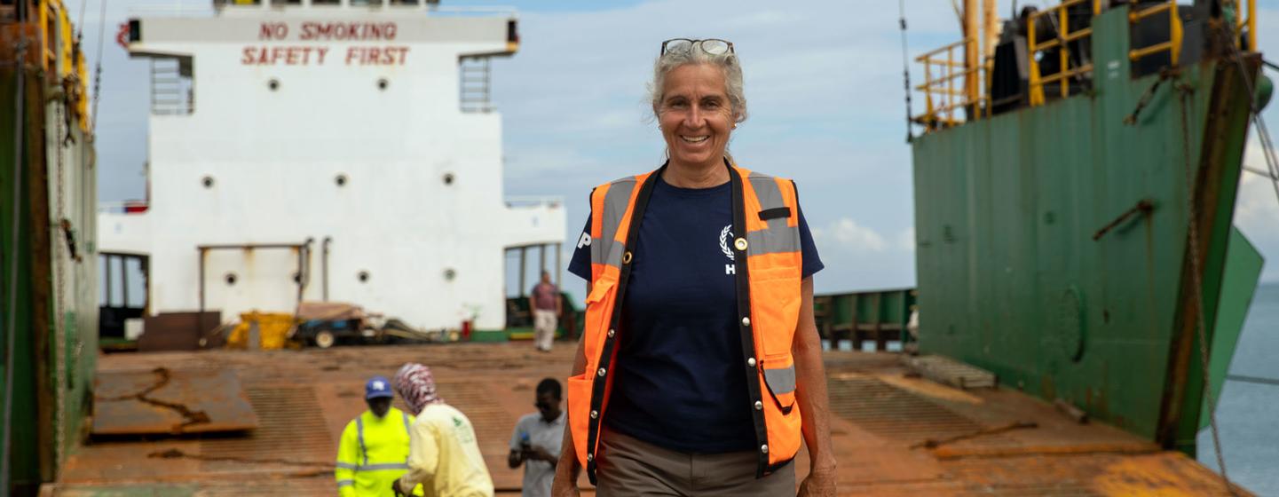 Captain Madeleine Habib is a shipping officer working for the World Food Programme in Haiti. 