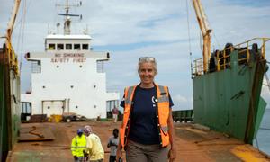 Captain Madeleine Habib is a shipping officer working for the World Food Programme in Haiti. 