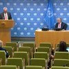 Генеральный секретарь ООН Антониу Гутерриш выступил перед журналистами в связи с началом75-й сессии Генеральной Ассамблеи. .