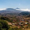Vista sobre o Tenerife nas Ilhas Canárias, no Oceano Atlântico