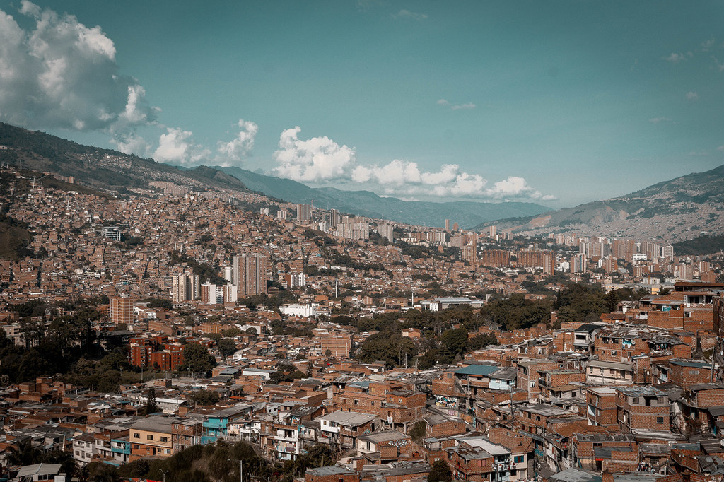 Vista aérea de la ciudad de Medellín, en Colombia