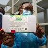The AstraZeneca COVID-19 vaccine is delivered to a warehouse in Kinshasa, Democratic Republic of the Congo.