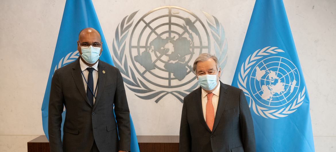 António Guterres encontrou-se com Fernando Elisio Freire, Ministro de Estado da Família, Inclusão e Desenvolvimento Social de Cabo Verde.