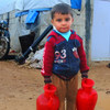  مخيم باريشا للنازحين من ذوي الاحتياجات الخاصة والأرامل اللواتي نزحن من قرى إدلب 